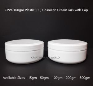 100gm Plastic Cosmetic Cream Jars
