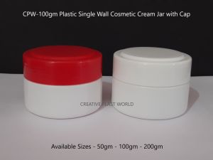 100gm Plastic Cosmetic Cream Jars