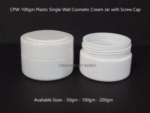 100gm Plastic Cosmetic Cream Jars