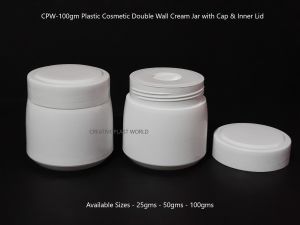 100gm Plastic Cosmetic Cream Jars