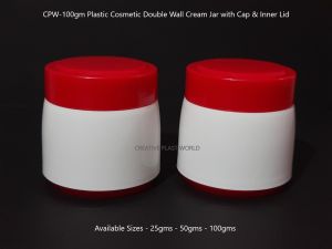 100gm Plastic Cosmetic Cream Jars