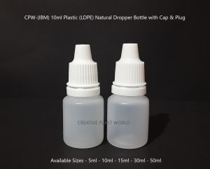 10ml Plastic LDPE Dropper Bottle