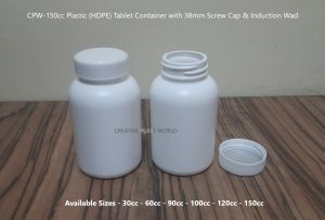 150cc Plastic HDPE Tablet Container