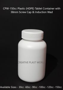 150cc Plastic HDPE Tablet Container