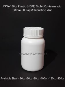 150cc Plastic HDPE Tablet Container