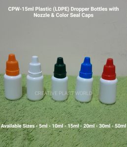 15ml Plastic LDPE Dropper Bottle