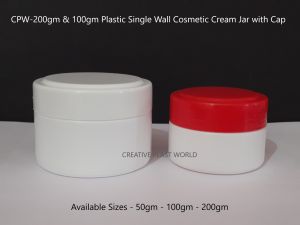 200gm Plastic Cosmetic Cream Jars