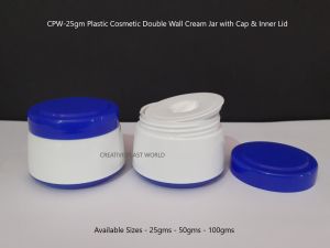 25gm Plastic Cosmetic Cream Jars