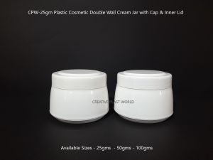 25gm Plastic Cosmetic Cream Jars