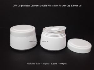 25gm Plastic Cosmetic Cream Jars