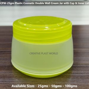 25gm Plastic Cosmetic Cream Jars
