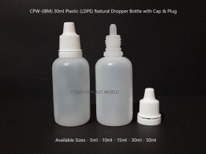 30ml Plastic LDPE Dropper Bottle