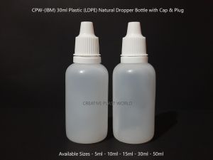 30ml Plastic LDPE Dropper Bottle