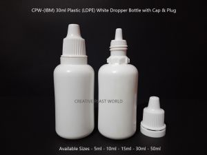 30ml Plastic LDPE Dropper Bottle