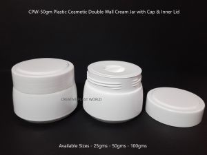 50gm Plastic Cosmetic Cream Jars