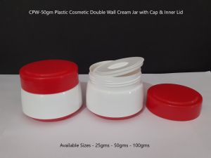 50gm Plastic Cosmetic Cream Jars