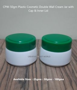 50gm Plastic Cosmetic Cream Jars