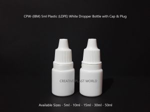 5ml Plastic LDPE Dropper Bottle