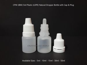 5ml Plastic LDPE Dropper Bottle