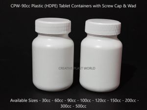 90cc Plastic HDPE Tablet Container