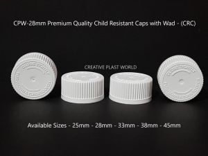 Plastic CRC Child Resistant Caps