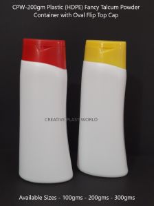 Plastic Fancy Talcum Powder Containers