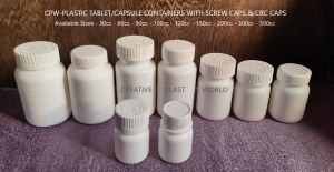 Plastic HDPE Tablet Containers