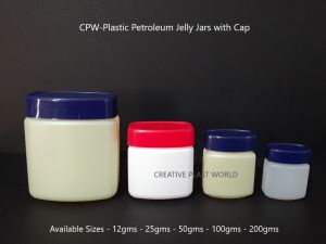Plastic Petroleum Jelly Jars