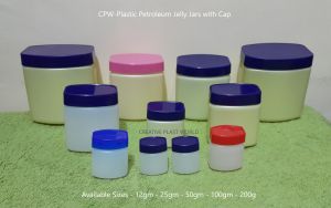 Plastic Petroleum Jelly Jars