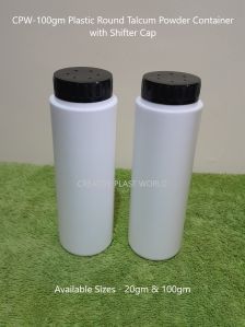 Plastic Round Talcum Powder Containers