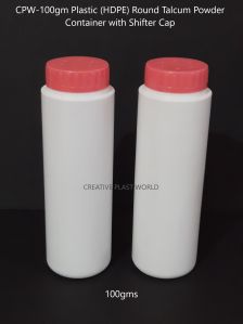 Plastic Round Talcum Powder Containers