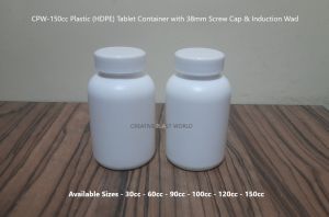 Plastic Tablet Containers with Screw Cap