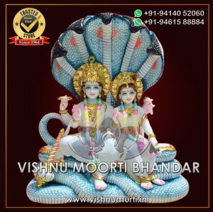 Lakshmi Narayan Marble Statue