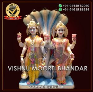 Lakshmi Narayan Marble Statue
