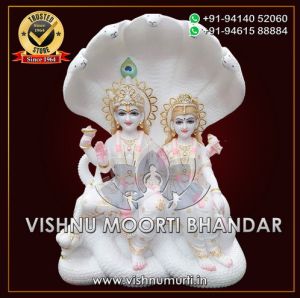 Lakshmi Narayan Marble Statue