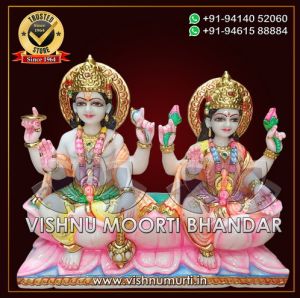 Lakshmi Narayan Marble Statue