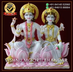 Lakshmi Narayan Marble Statue