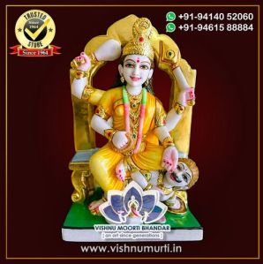 Marble Baglamukhi Mata Statue