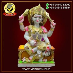 Marble Baglamukhi Mata Statue