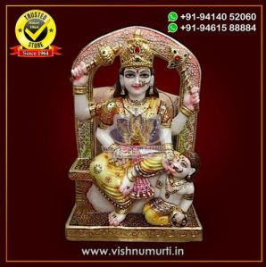 Marble Baglamukhi Mata Statue