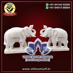 Marble Elephant Statue
