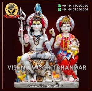 Marble Gauri Shankar Statue