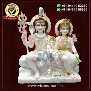 Marble Gauri Shankar Statue
