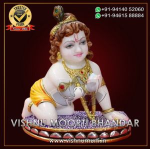 Marble Laddu Gopal Statue