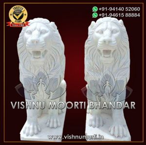 Marble Lion Statue