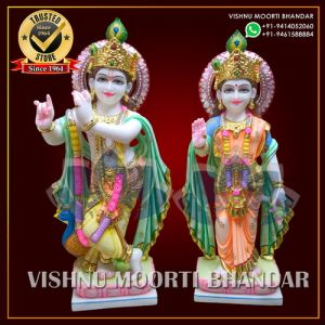 Marble Radha Krishna Statue
