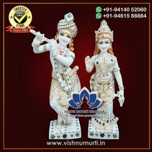 Marble Radha Krishna Statue