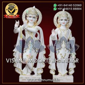 Marble Radha Krishna Statue
