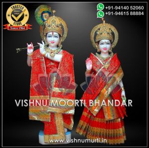 Marble Radha Krishna Statue