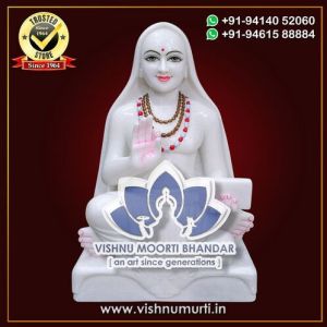 Marble Shankaracharya Statue